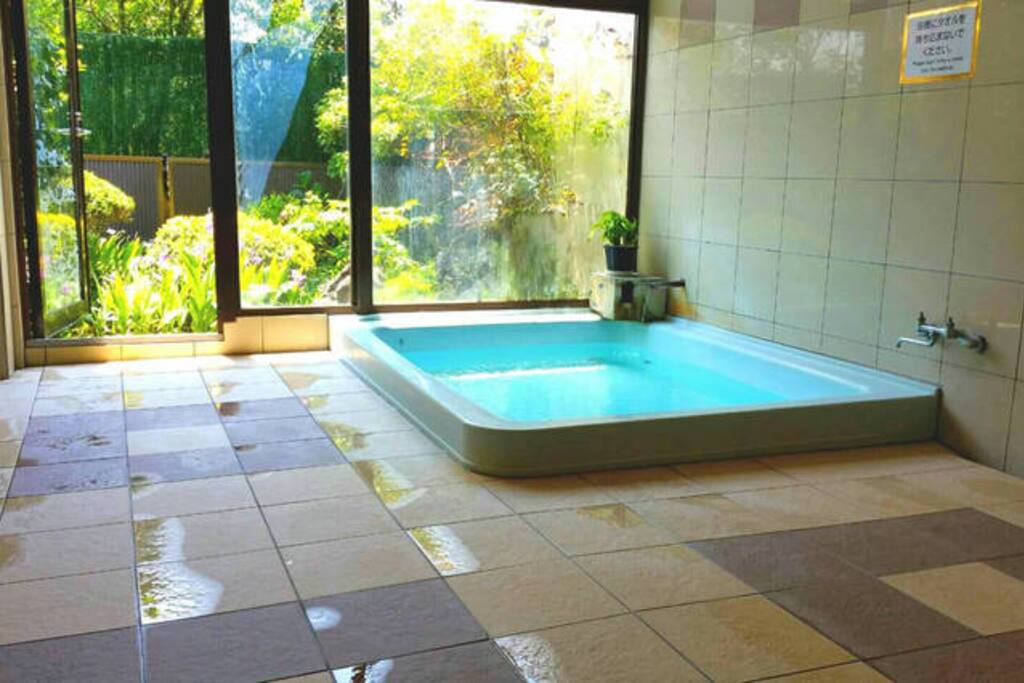 Natural hot spring.