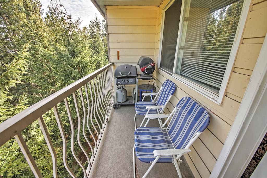 Admire gorgeous views from the patio.