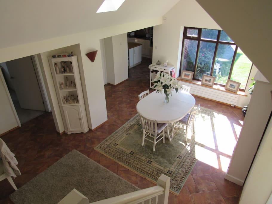 Sunny and spacious dining area