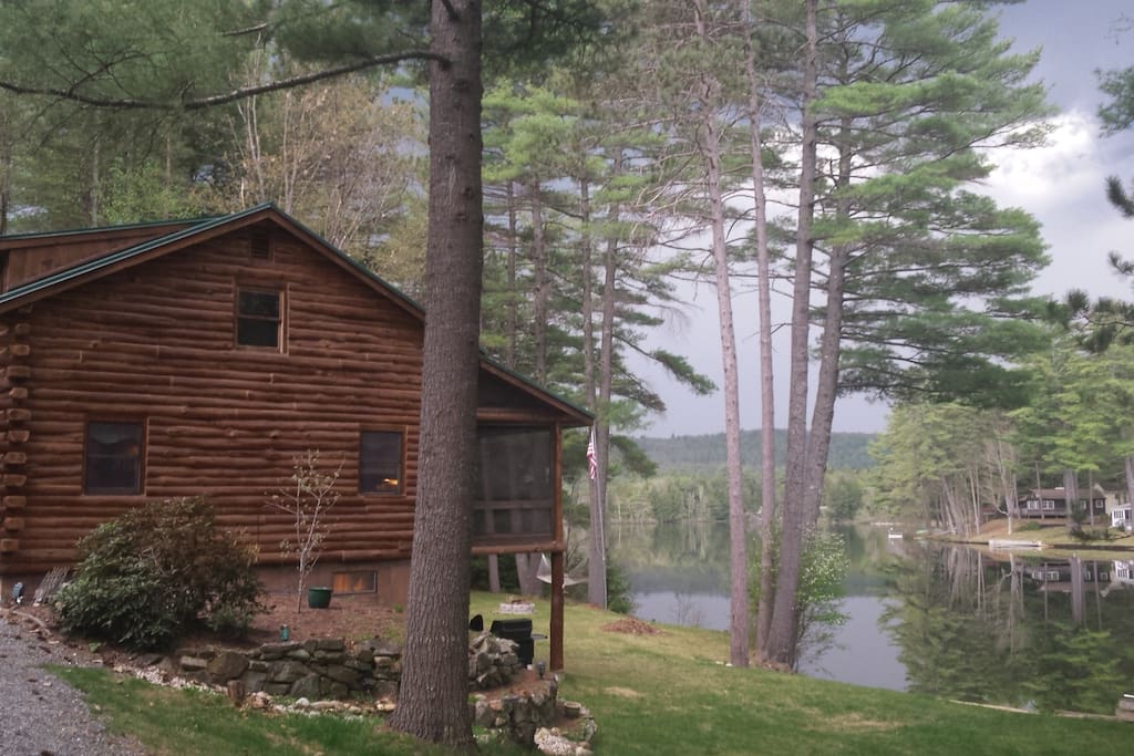 Waterfront Log home on Hermit Lake - Cabins for Rent in ...