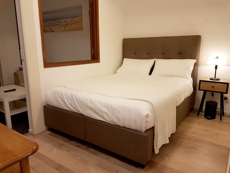 Bedroom with sliding doors