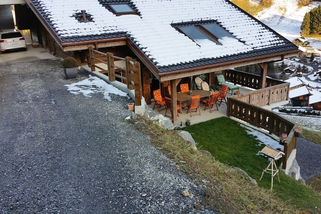 Vue terrase depuis accès