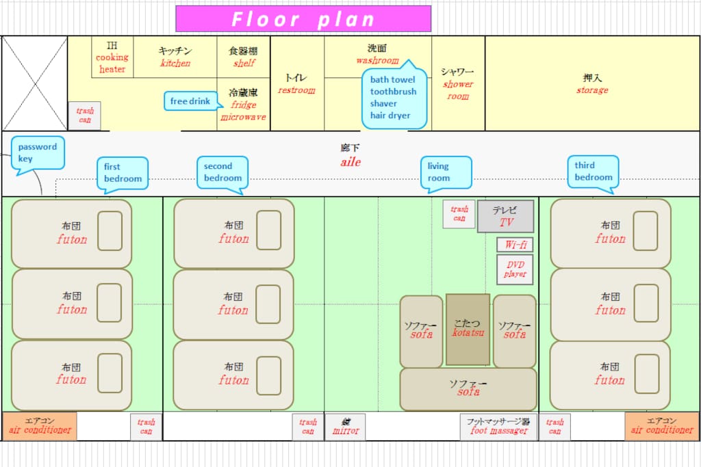 Floor plan ( 2nd floor )