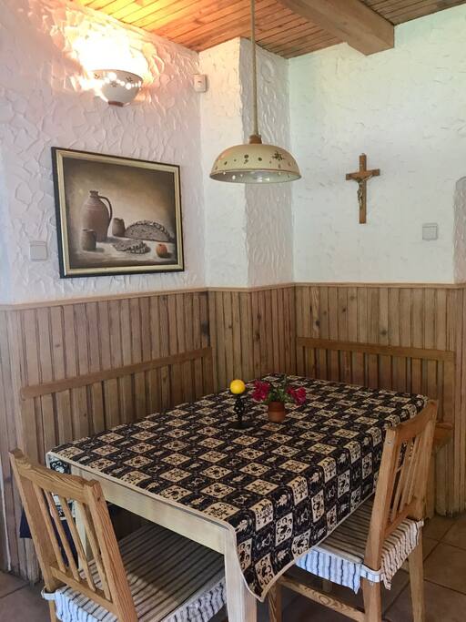 Dinning corner in the kitchen