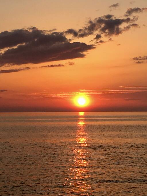 Beautiful Rock Hall sunset just outside your door