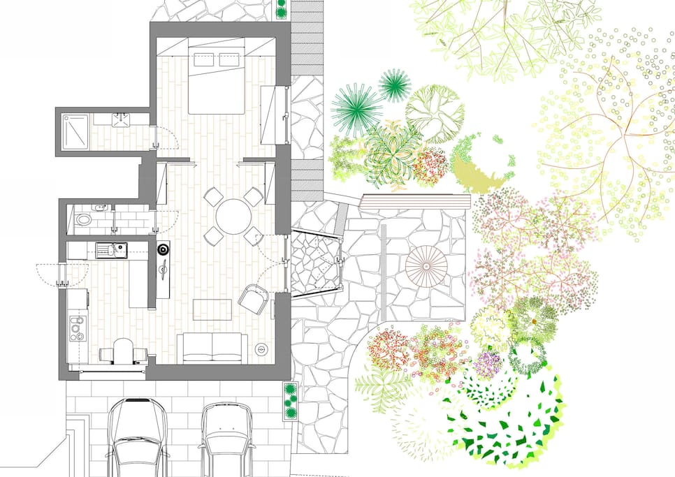 Base plan of the apartement