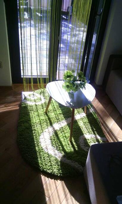 Sunlit living room