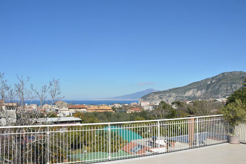 Exclusive Terrace Solarium equipped with sun beds, sun chairs, shower, tables, chairs, barbecue and gazebo, WiFi broadband