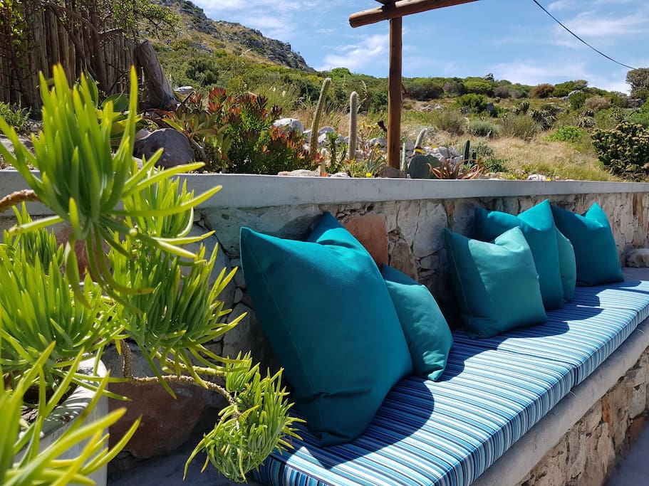 Mountainside garden made super comfortable with our brand new boma cushions.