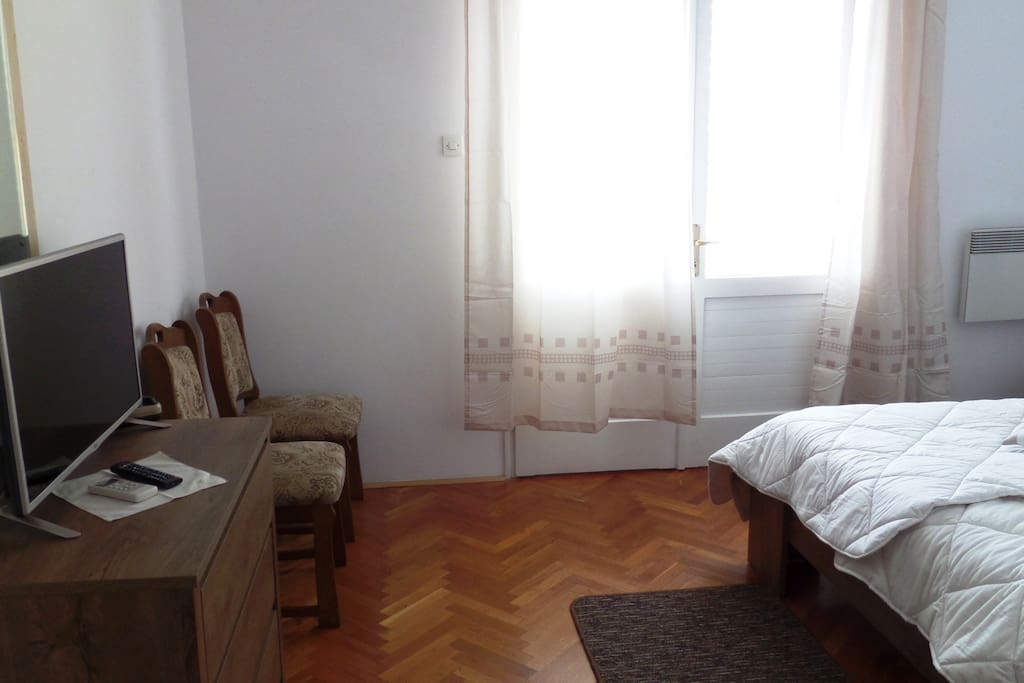 room with balcony