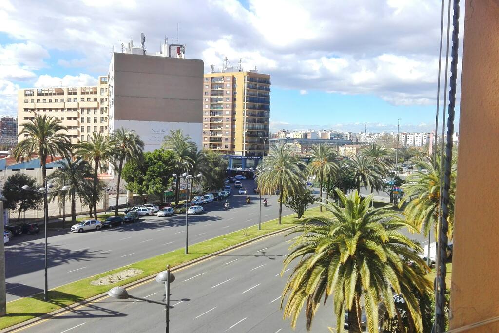 vistas desde el balcón del comedor.