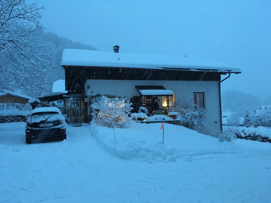 Landhaus Fay in winter.