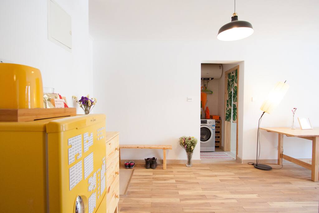 View of living room from study