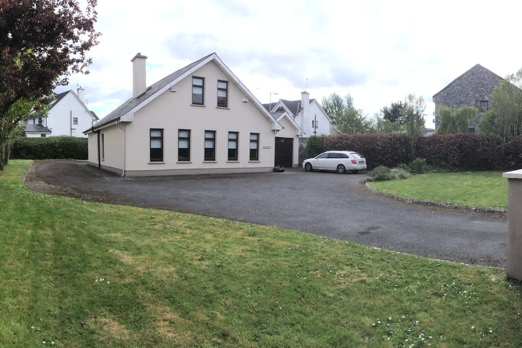 Gated and fully enclosed, safe for children to play, with plenty of parking space