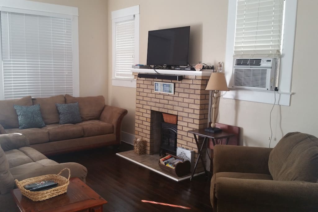 Couch, Furniture, Chair, Fireplace, Hearth