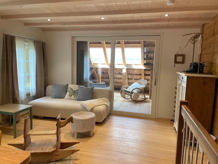 Sofa which can be transformed into a 2-person sofa bed. 