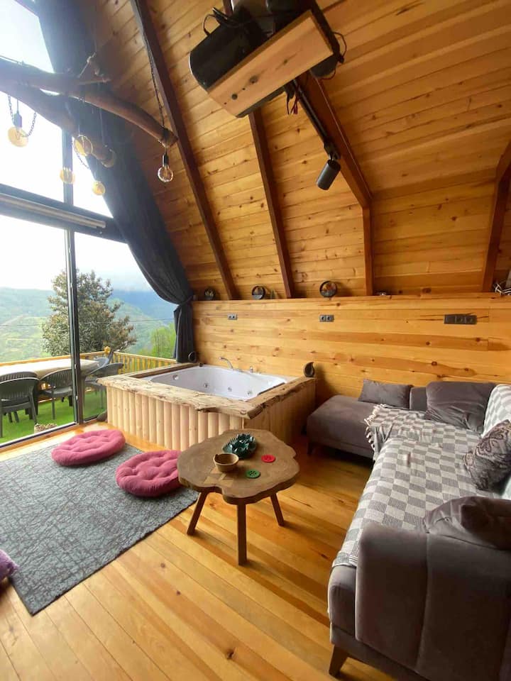 Esse Suit | Luxury Bungalow, Jacuzzi & View - Ardeşen