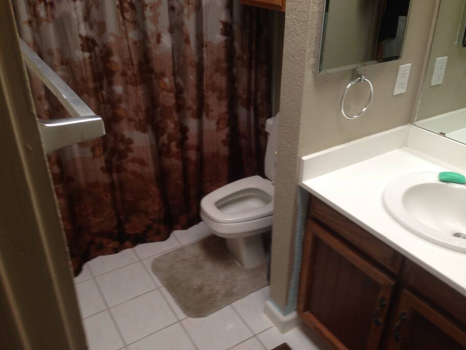 Bathroom attached to King Bed