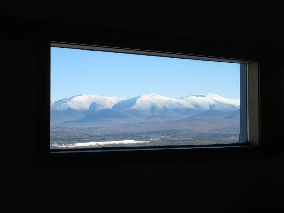 Presidential Range in Winter from the balcony window