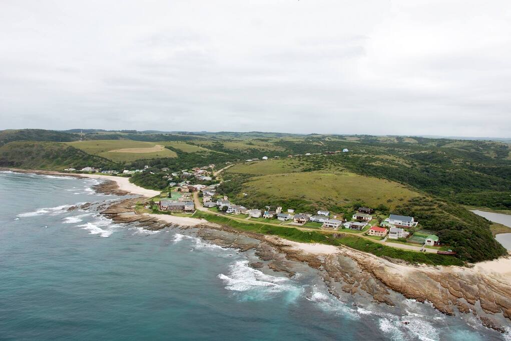 Aerial view of Haga Haga