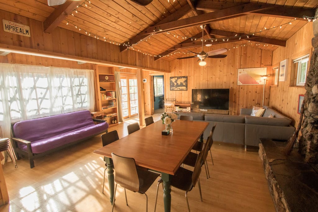 Large dining room table for games, dinners, and fun.