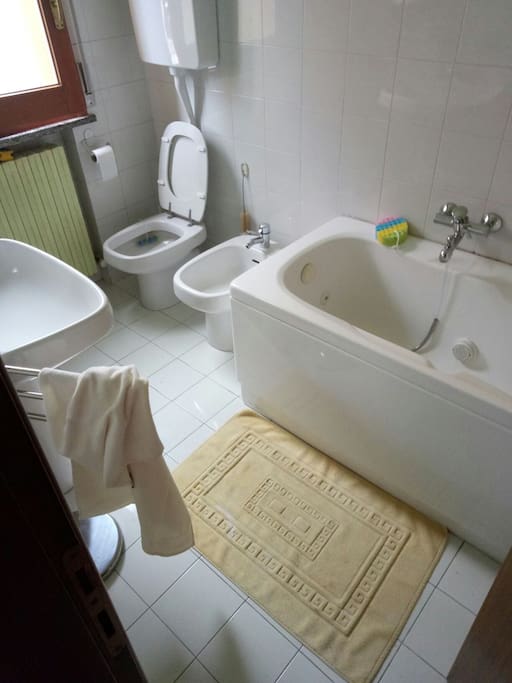 Il bagno privato in camera