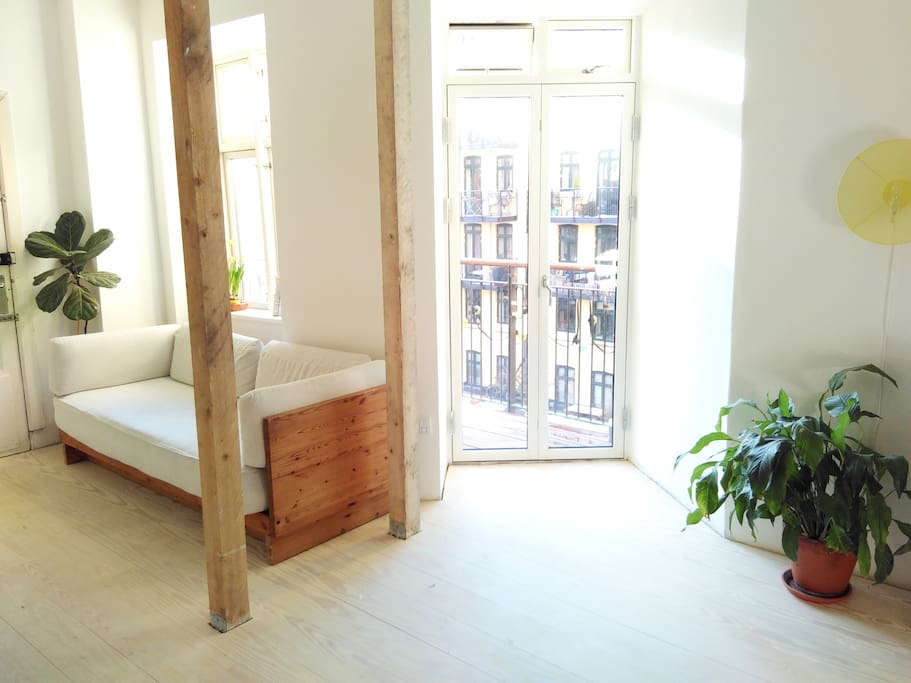 balcony and couch