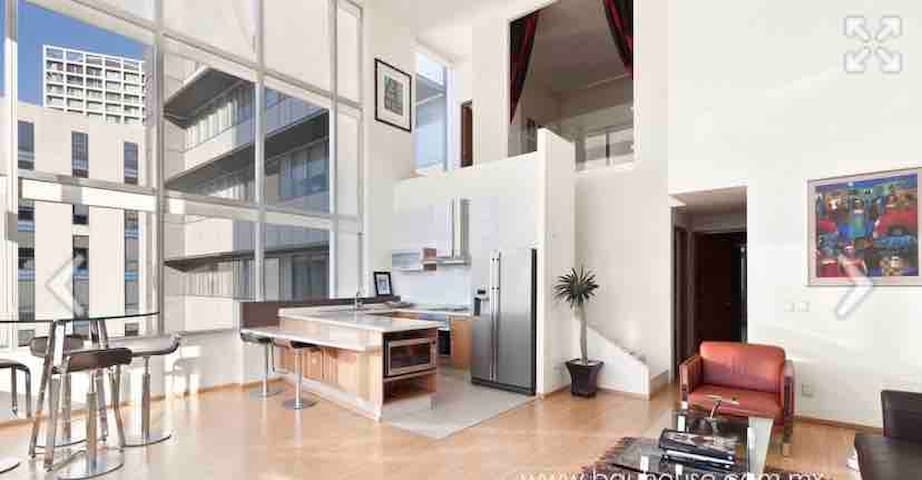 Luxury 2-story loft apartment in Santa Fe