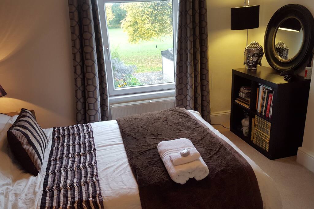 Your bedroom with a view over the park