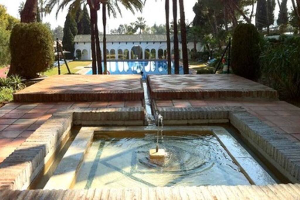 View over main pool