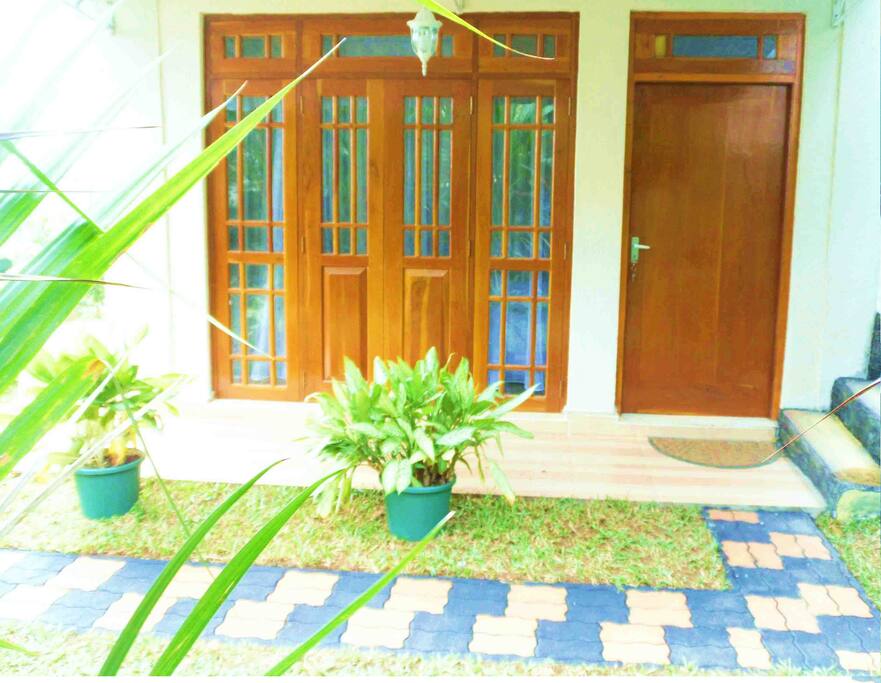 Front of the apartment