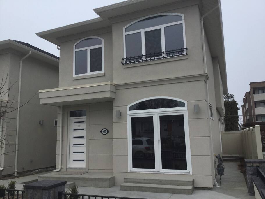 The front of the duplex