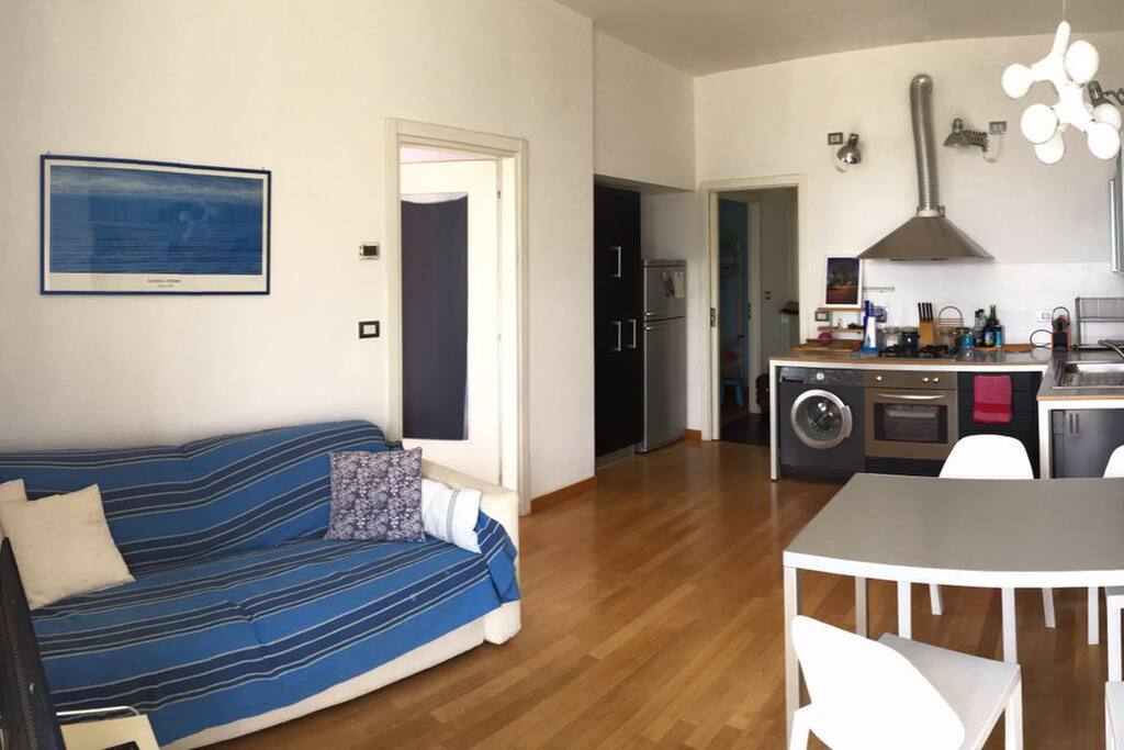 Il soggiorno con vista mare