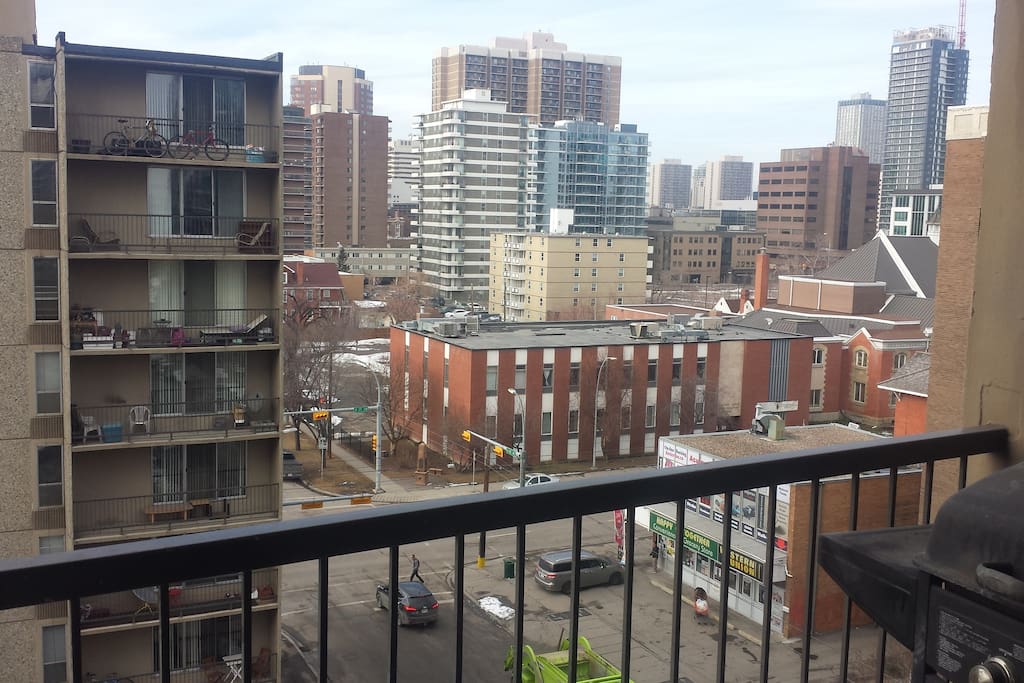view from balcony