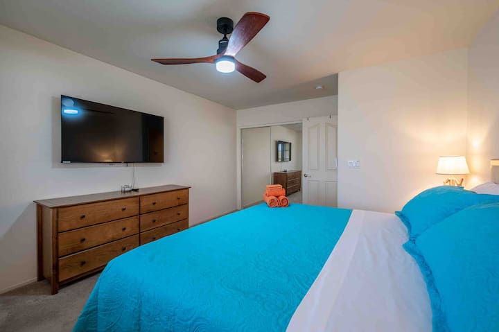 In every bedroom, you'll find adjustable beds, offering you the comfort of sitting up to enjoy a show or music.