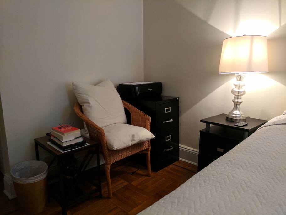 Bedroom picture: one of two chairs in bedroom.