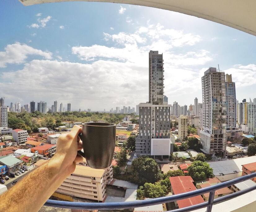 Vista desde su balcon