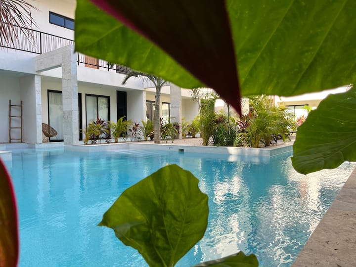 Comfortable Studio In Aldea Zama With 300 Mgpswifi - Tulum