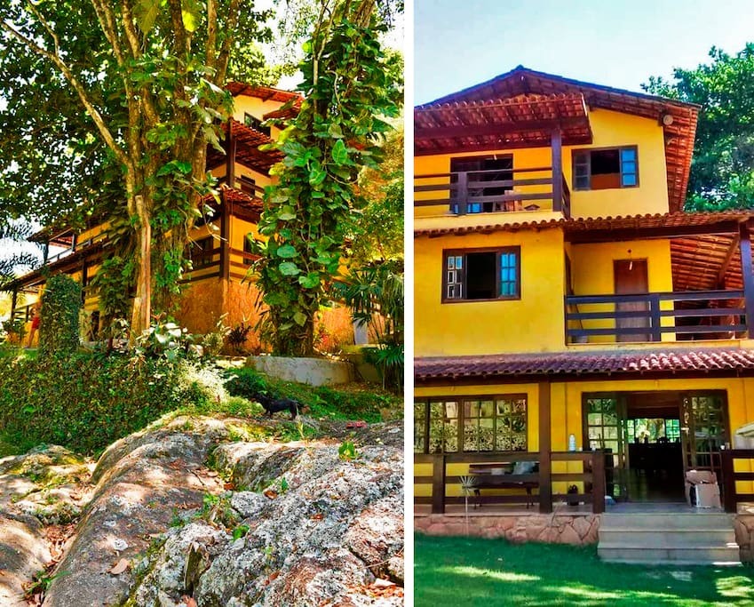 Frente da casa e lateral/ Front of the house and side