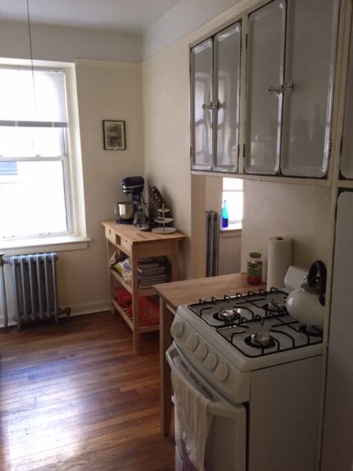 Kitchen featuring stand mixer.