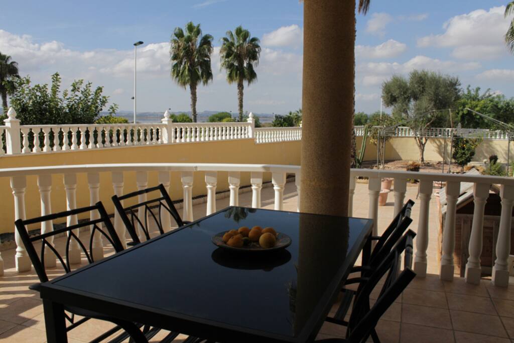 Dining area in the garden
