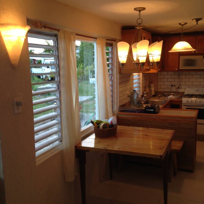 Louvered windows offer security and give you the maximum ocean breeze and open air feel