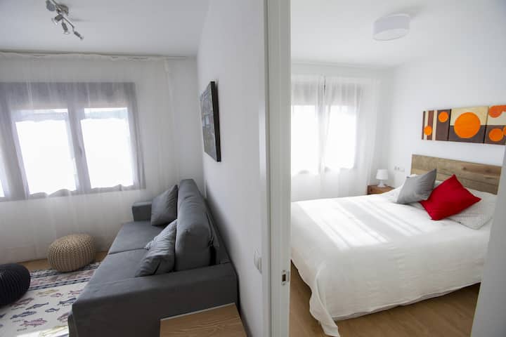 La Pedriza one, mixed view living room  and master bedroom