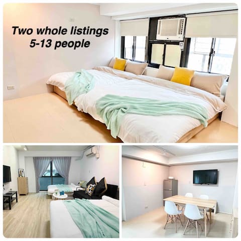 （6-14人）POP MARK｜金元寶 1分鐘 @西門夜市@兩套獨立房源/電梯/洗衣機/用餐區/陽台