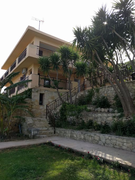 The guest house and a part of the garden