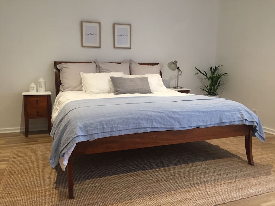 Luscious king-sized bed, so you can relax without feeling squished