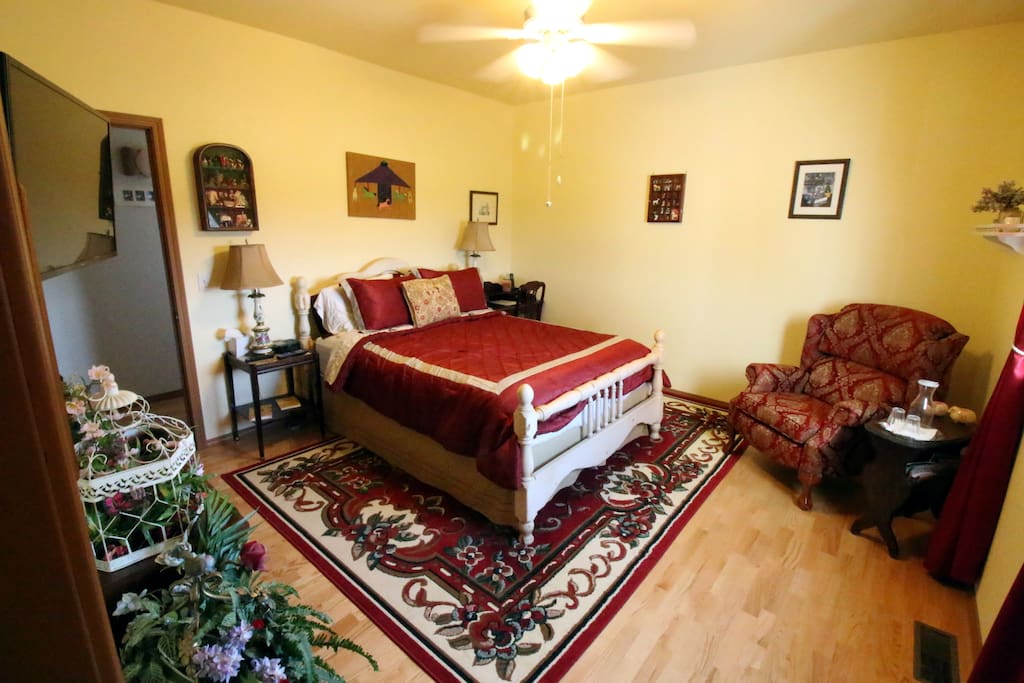 The ozy English inspired decor welcomes you with a warm elegant embrace.
