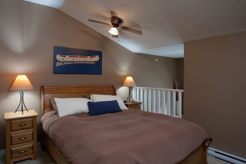 Get a good nights rest in this large comfy bed!