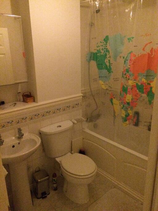 Own bathroom with bathtub