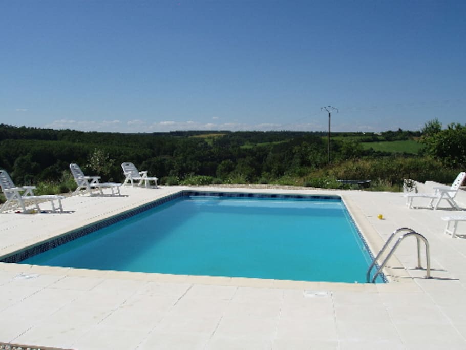 South facing pool